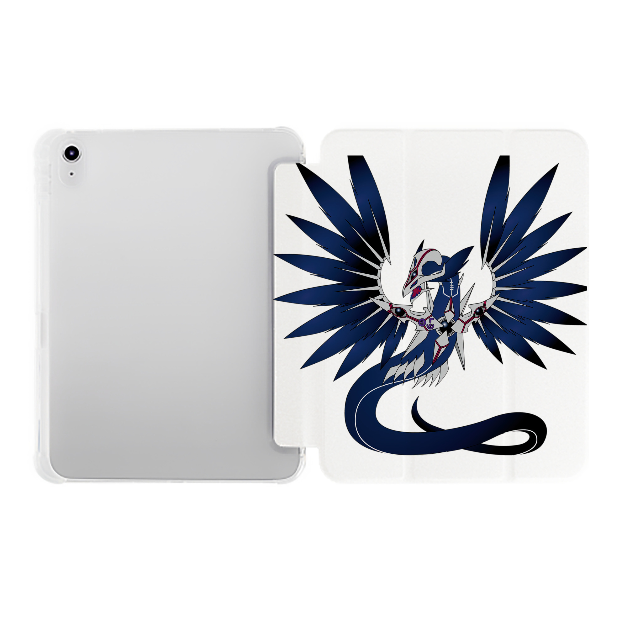 （画像用） 遊☆戯☆王 Yu-Gi-Oh! IPad ケース ペン収納付き 三つ折りスタンド PUレザー×シリコン 対応機種9.5/10.5/10.9インチ